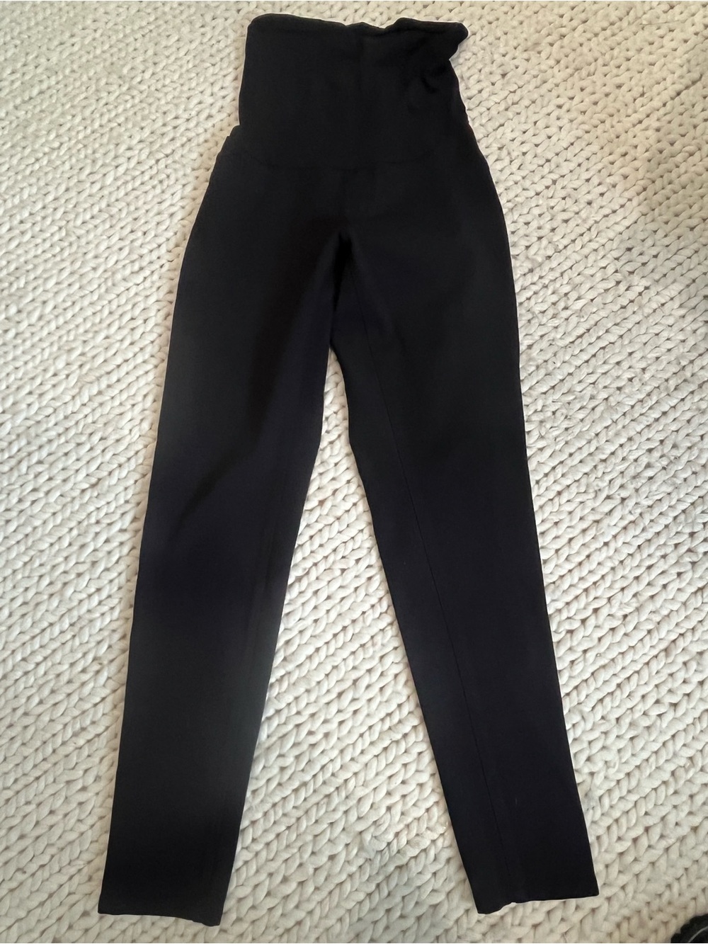 A Pea in the Pod- High-Waist Black Maternity Pants- Size Medium